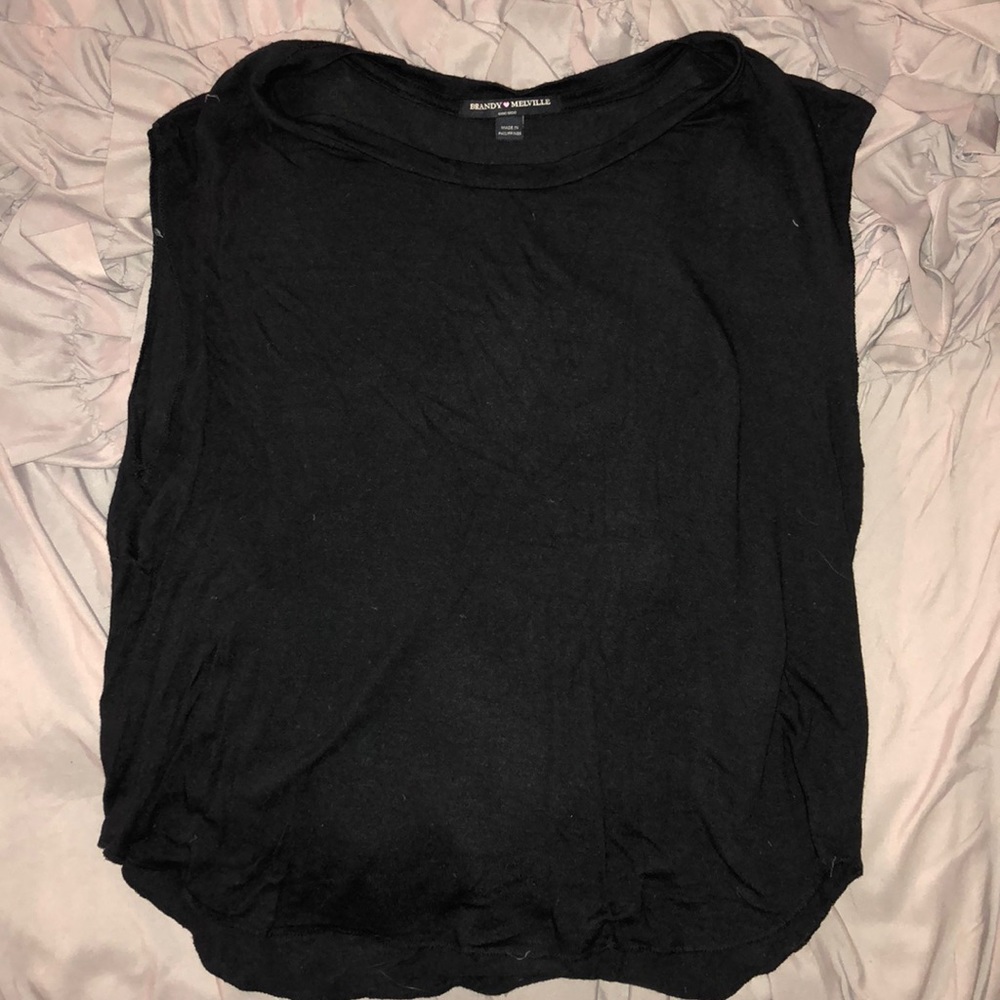 Brandy Melville Black Muscle Top